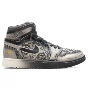 Air Jordan 1 Zoom Comfort 2 Premium 'Dia De Muertos' - Black/Pale Ivory