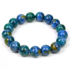 Azurite/Malachite Stretch Bracelet 12mm