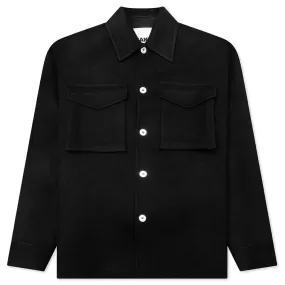 Cashmere Outer Shirt - Black