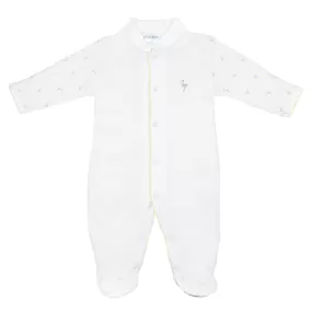 Cigueña Embroidery and Printed footie | Baby Unisex