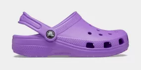 Classic Clog Infant Toddler Sandals (Purple)