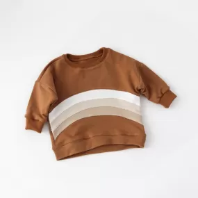 COLOUR BLOCK Sweatshirt - caramel