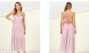 Dress - Mid Length Tie Back