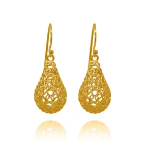 MARTHA GOLD MEDIUM EARRINGS FILIGREE